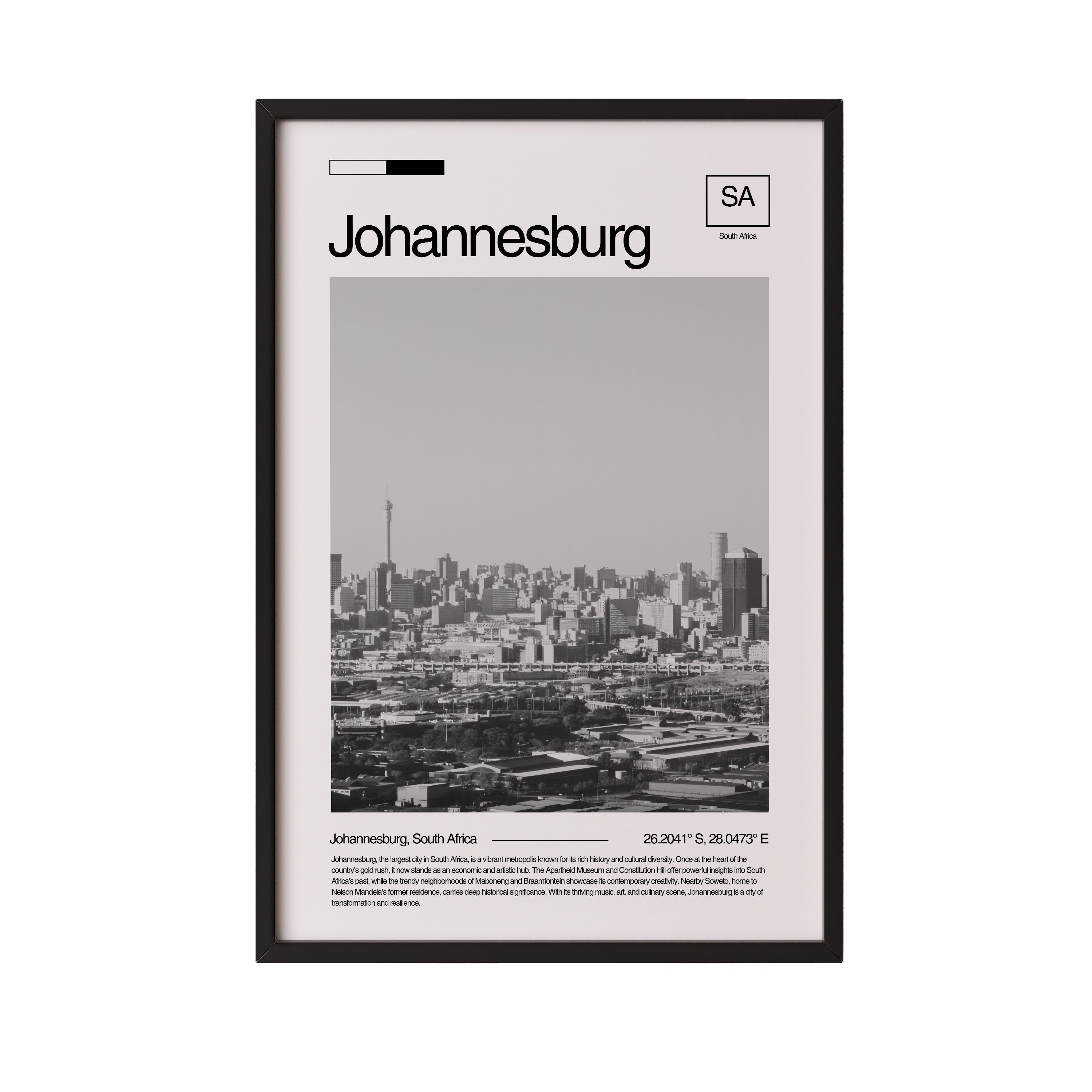 Cityscape Poster - Johannesburg, SA