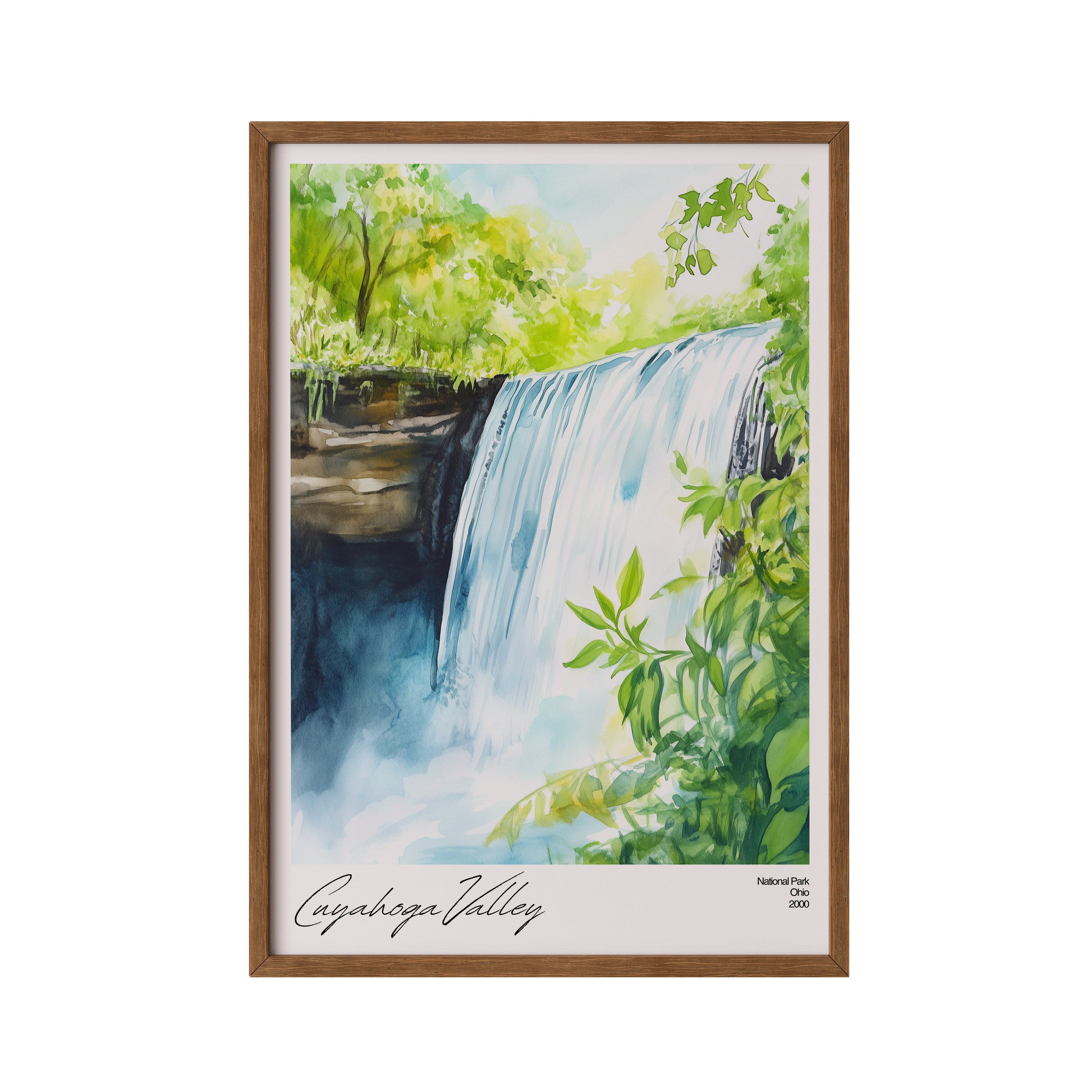 Cuyahoga Valley National Park - Watercolor Poster