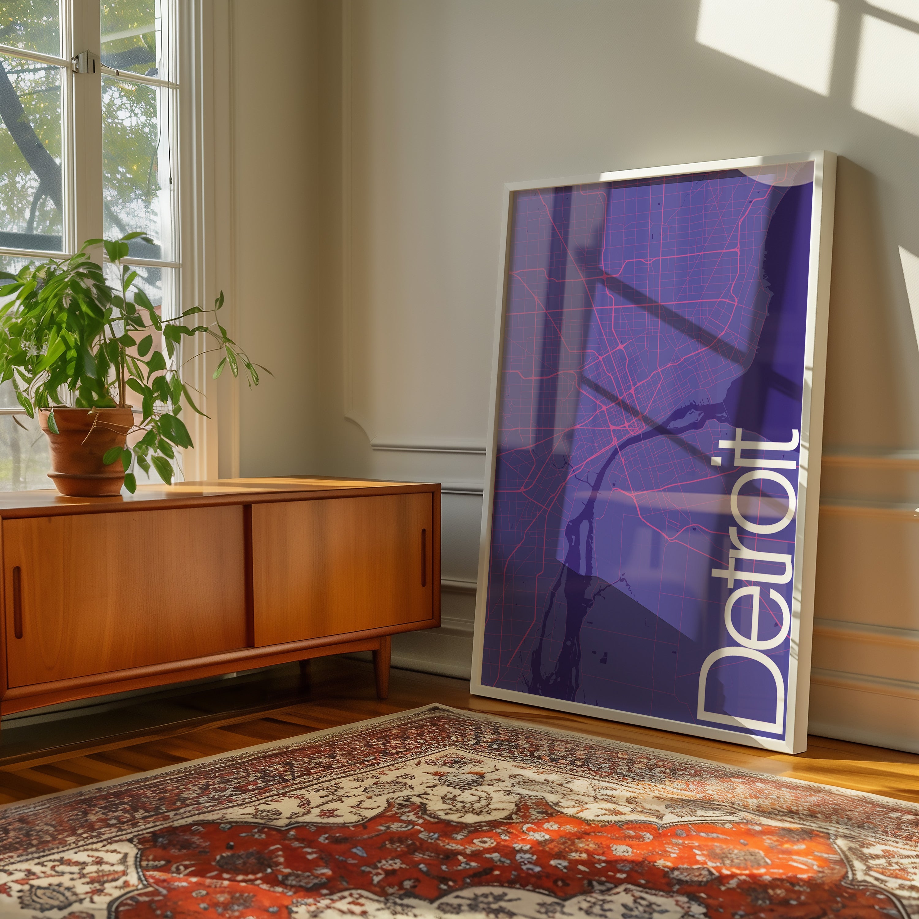 Detroit, United States - Modern Map Poster